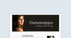 Desktop Screenshot of diabetestjejen.blogg.se