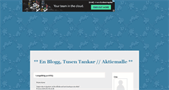 Desktop Screenshot of aktiemalle.blogg.se