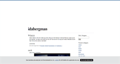 Desktop Screenshot of idabergman.blogg.se