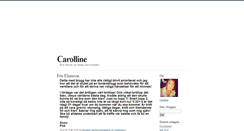 Desktop Screenshot of carolline.blogg.se