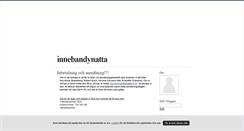 Desktop Screenshot of innebandynatta.blogg.se