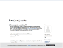 Tablet Screenshot of innebandynatta.blogg.se
