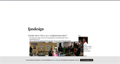 Desktop Screenshot of ljusdesign.blogg.se