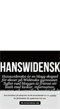 Mobile Screenshot of hanswidenska.blogg.se