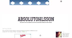 Desktop Screenshot of absolutohlsson.blogg.se