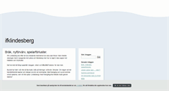 Desktop Screenshot of ifklindesberg.blogg.se