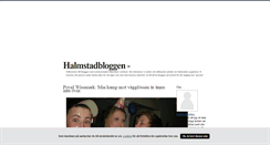 Desktop Screenshot of halmstadbloggen.blogg.se