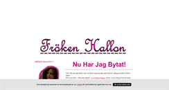 Desktop Screenshot of frokenhallon.blogg.se