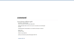 Desktop Screenshot of comment.blogg.se