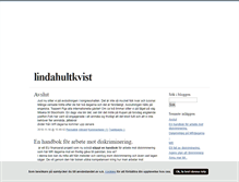 Tablet Screenshot of lindahultkvist.blogg.se