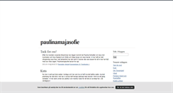 Desktop Screenshot of paulinamajasofie.blogg.se