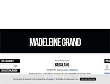 Tablet Screenshot of madeleinegrand.blogg.se