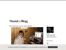 Tablet Screenshot of maniaks.blogg.se