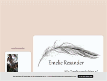 Tablet Screenshot of emelieresander.blogg.se