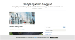 Desktop Screenshot of fannylangstrom.blogg.se