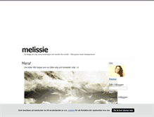 Tablet Screenshot of melissie.blogg.se