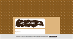 Desktop Screenshot of hejmamma.blogg.se