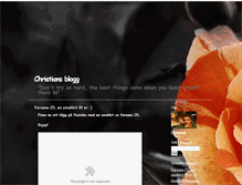 Tablet Screenshot of chrillesnellman.blogg.se