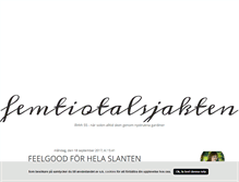 Tablet Screenshot of femtiotalsjakten.blogg.se