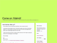 Tablet Screenshot of comeonmalmo.blogg.se