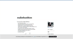 Desktop Screenshot of malinthunblom.blogg.se