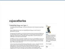 Tablet Screenshot of cajsacatharina.blogg.se