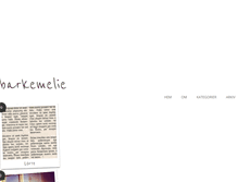 Tablet Screenshot of barkemelie.blogg.se