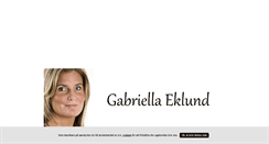 Desktop Screenshot of gabriellaeklund.blogg.se