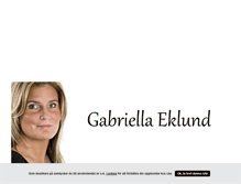 Tablet Screenshot of gabriellaeklund.blogg.se