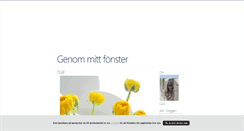 Desktop Screenshot of mittfonster.blogg.se