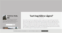 Desktop Screenshot of maadeleinemodig.blogg.se