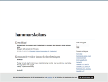 Tablet Screenshot of hammarskolans.blogg.se