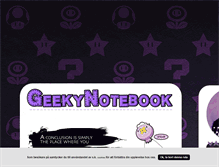 Tablet Screenshot of geekynotebook.blogg.se