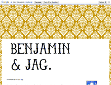 Tablet Screenshot of benjaminochjag.blogg.se