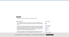 Desktop Screenshot of mant.blogg.se