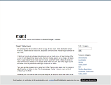 Tablet Screenshot of mant.blogg.se