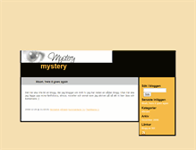 Tablet Screenshot of mystery.blogg.se
