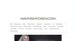 Desktop Screenshot of namnsmycken.blogg.se