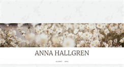 Desktop Screenshot of annahallgren.blogg.se