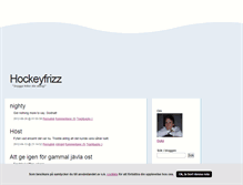 Tablet Screenshot of hockeyfrizz.blogg.se
