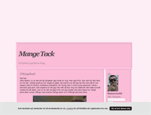 Tablet Screenshot of mangetack.blogg.se