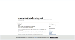 Desktop Screenshot of marievackrating.blogg.se