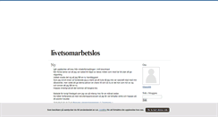 Desktop Screenshot of livetsomarbetslos.blogg.se