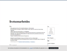 Tablet Screenshot of livetsomarbetslos.blogg.se