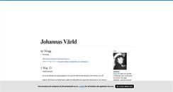 Desktop Screenshot of johannasssvarld.blogg.se