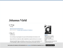Tablet Screenshot of johannasssvarld.blogg.se