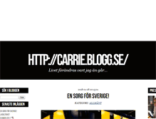 Tablet Screenshot of carrie.blogg.se