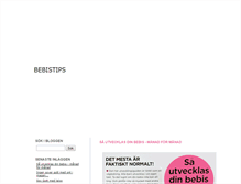 Tablet Screenshot of bebistips.blogg.se
