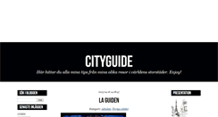 Desktop Screenshot of cityguide.blogg.se