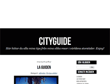 Tablet Screenshot of cityguide.blogg.se